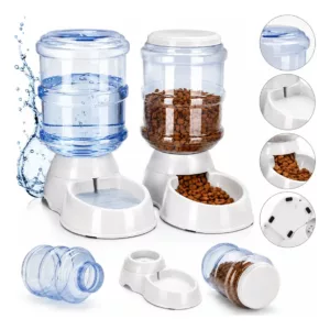 Set Dispenser de Alimento y Agua