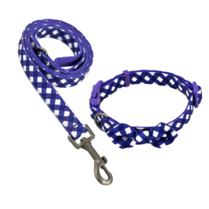 Correa y Collar Tejido Para Perros